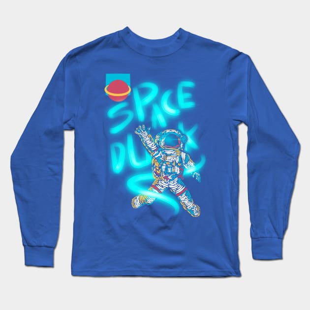 Space dunk Long Sleeve T-Shirt by BAJAJU